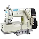 4 Needle,Flatbed,Double Chainstitch Machine With Vertical Looper Movement Mechanism